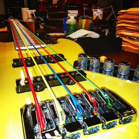 Guitar Repair Shop Calgary NW - R Guitars - Steve Rozitis R Guitars - the guitar repair shop busy at work